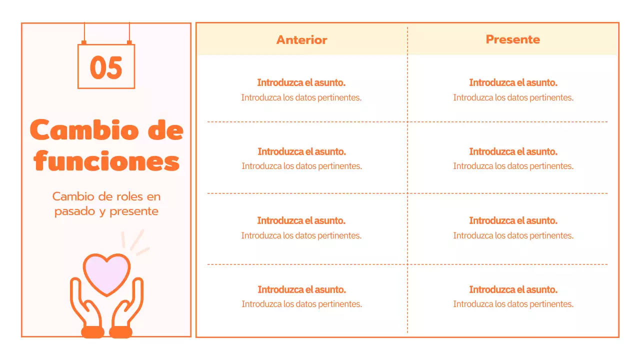 Programa de cultura familiar con simpáticas ilustraciones en naranja