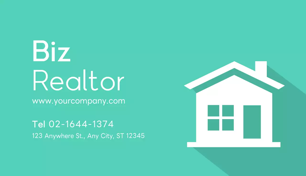 Danh thiếp của Mint Minimal Realtor