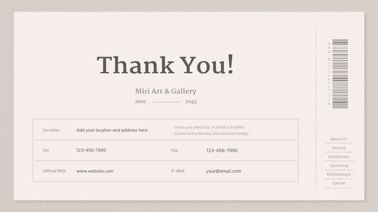 Beige Minimal Gallery Website Presentation