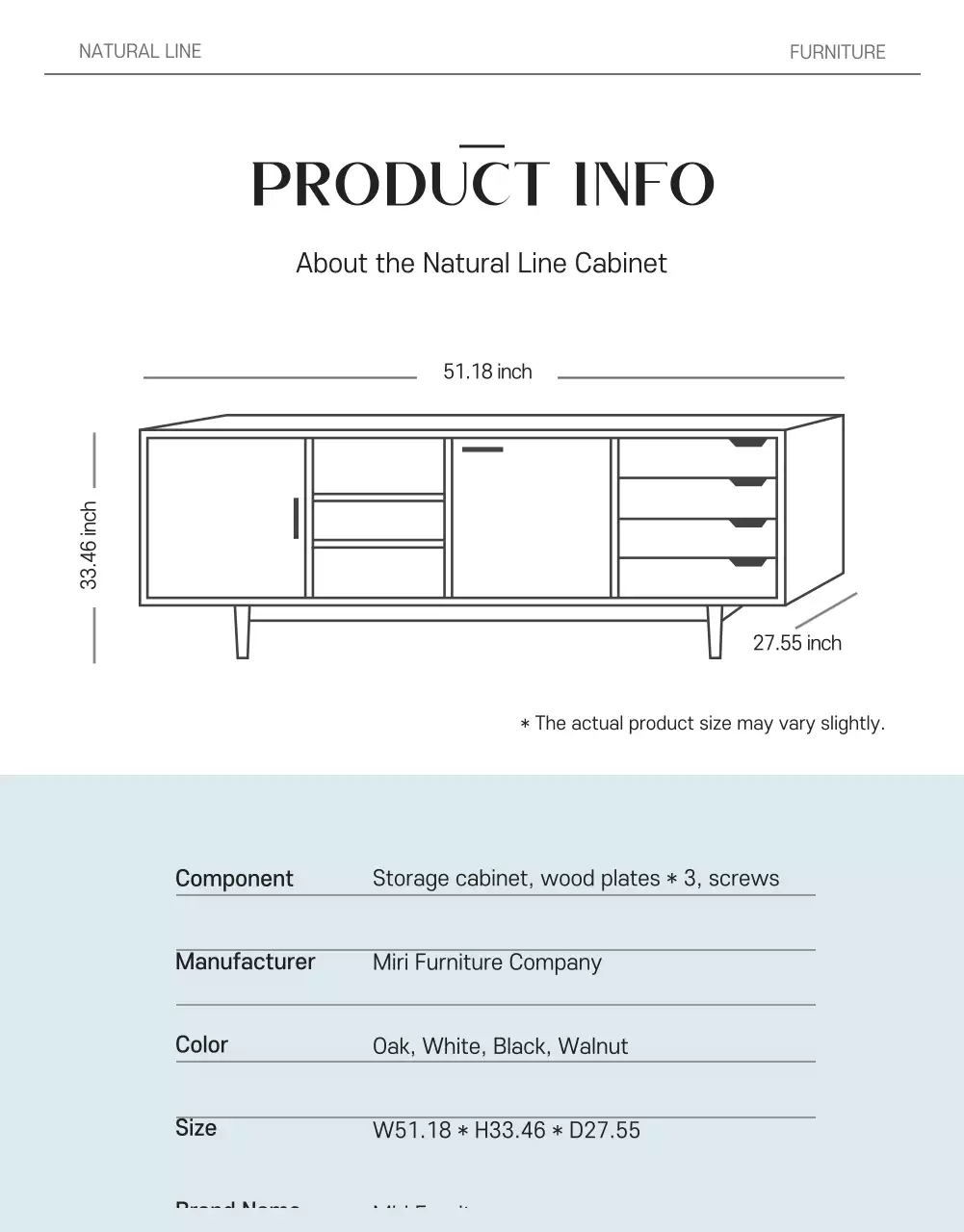 Brown Minimal Furniture Promotion Poster