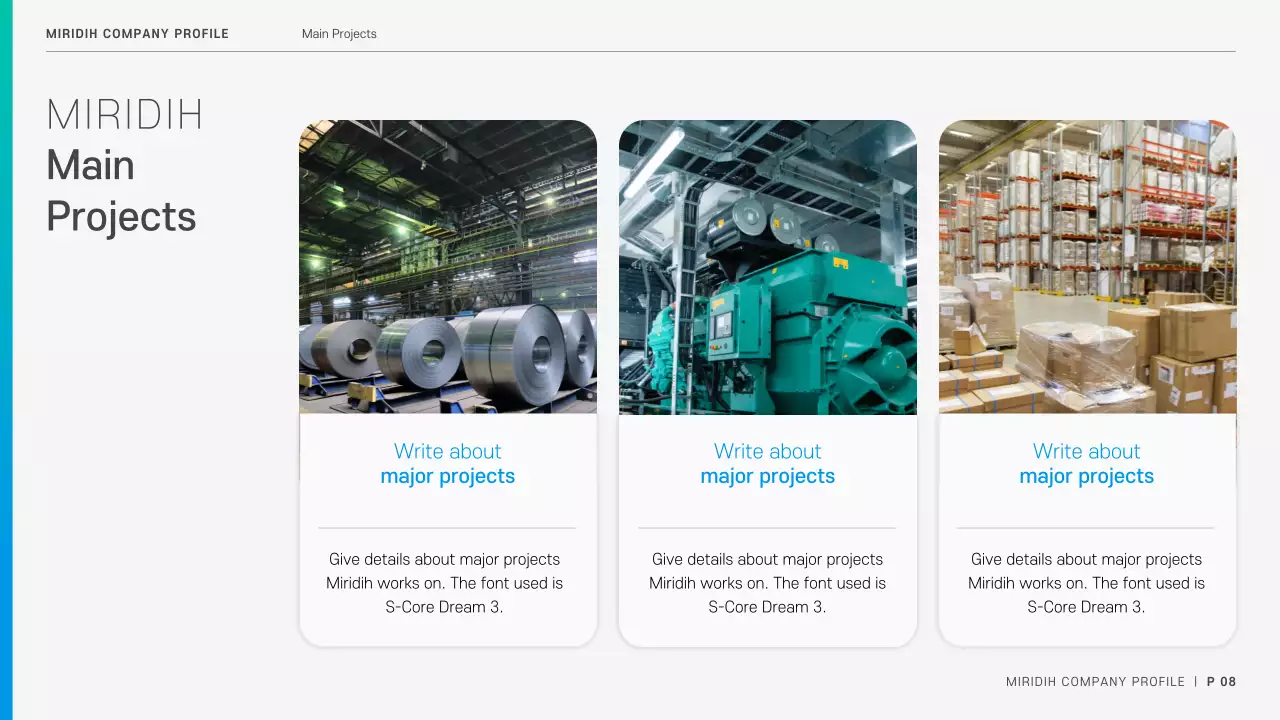 Blue Modern Company Profile Document Presentation