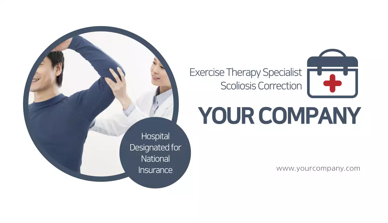 White Professional Therapy Advertisement Business Card