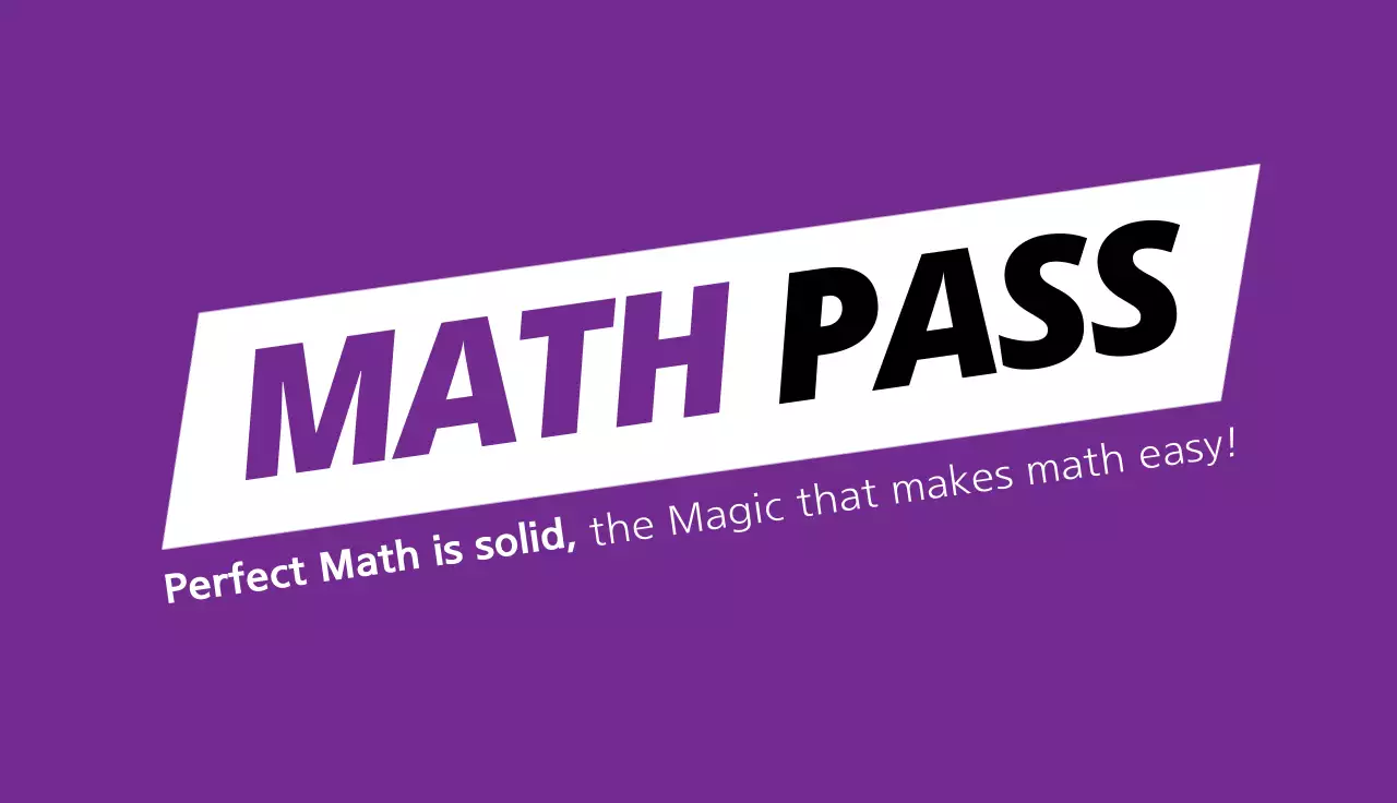 Purple Modern Math Promotion Business Card