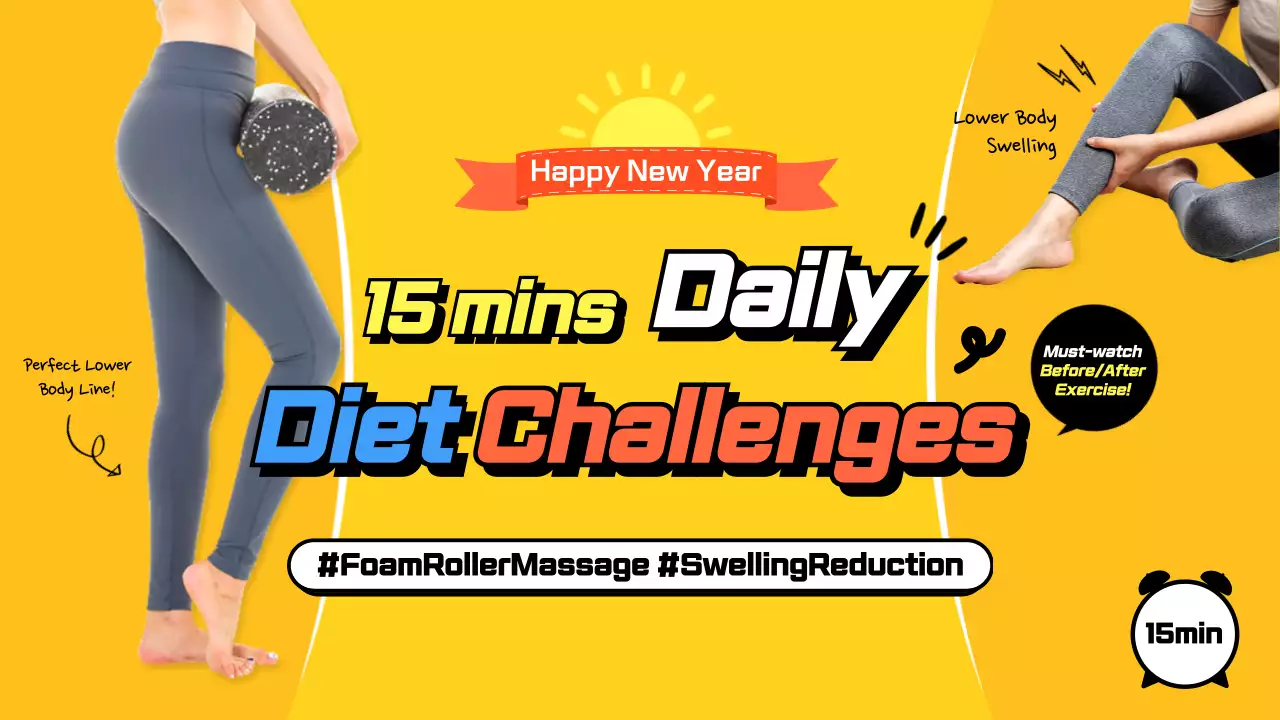 Yellow Trendy Fitness Promotion YouTube Thumbnail