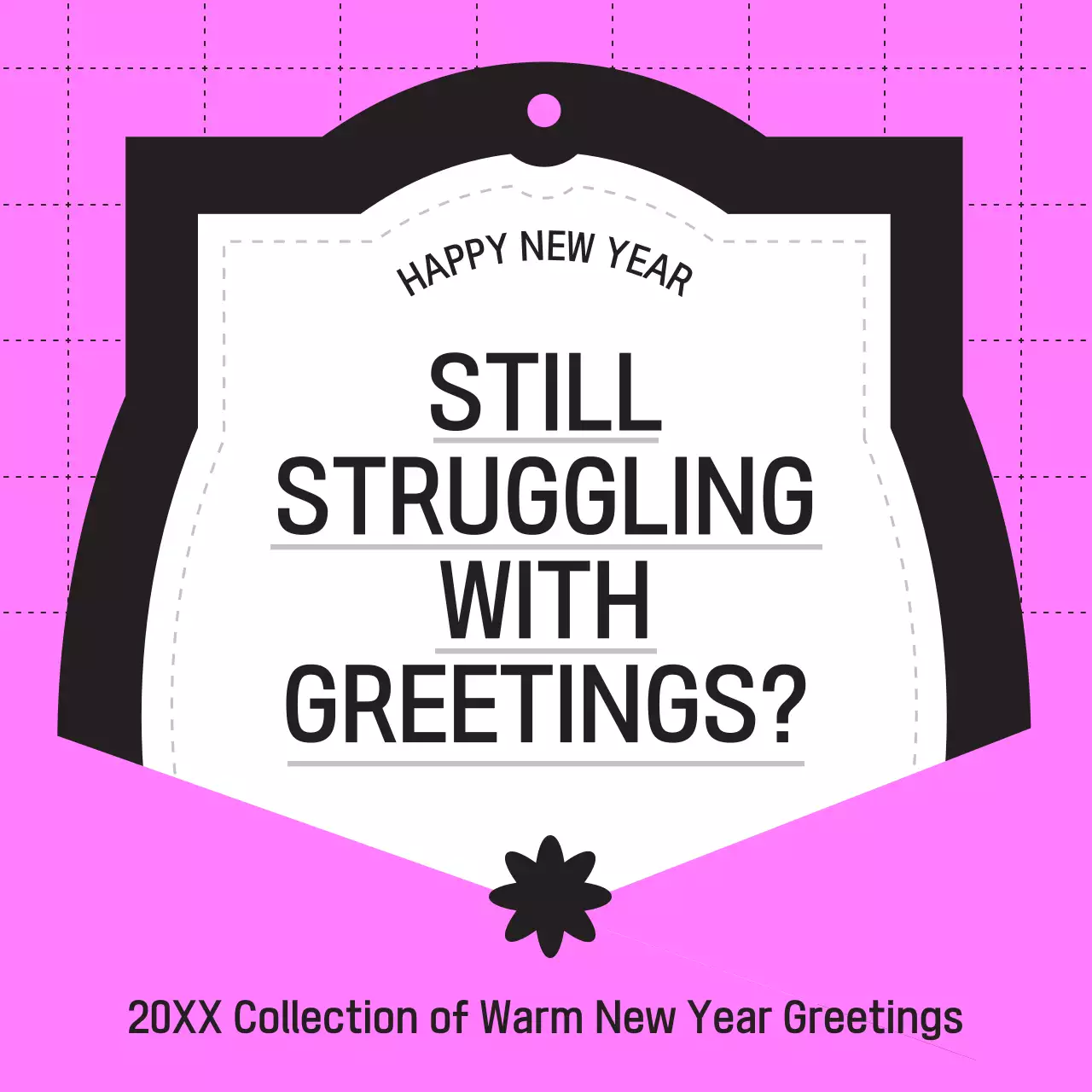 Pink Modern Greetings Guide Instagram Post