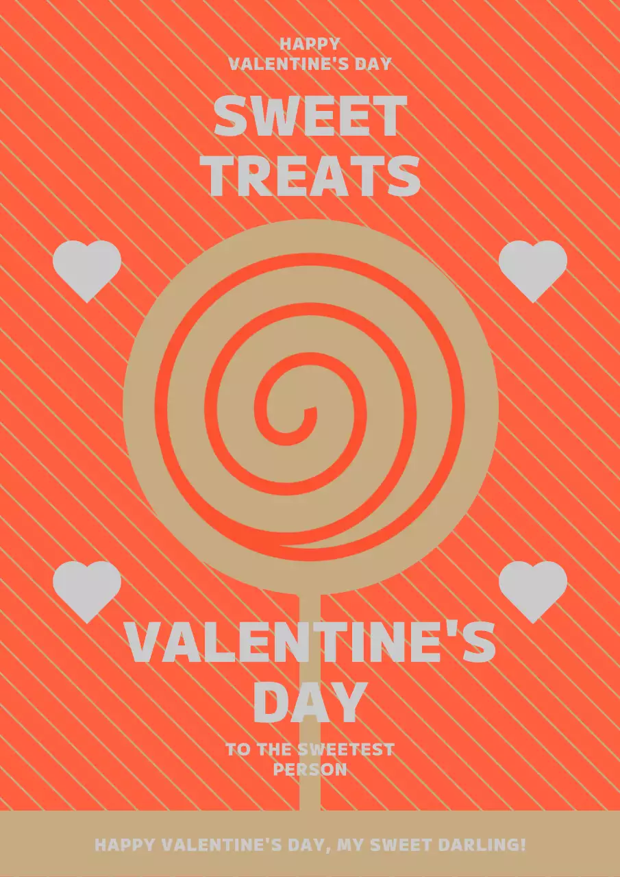 White Day in orange and beige