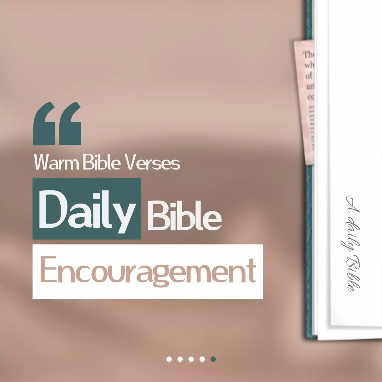 Beige Minimal Bible Encouragement Instagram Carousel