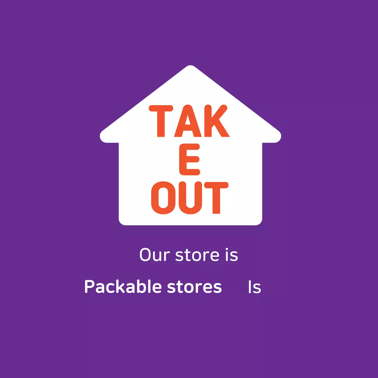 Rótulos de embalagens de lojas ilustrados em roxo-laranja