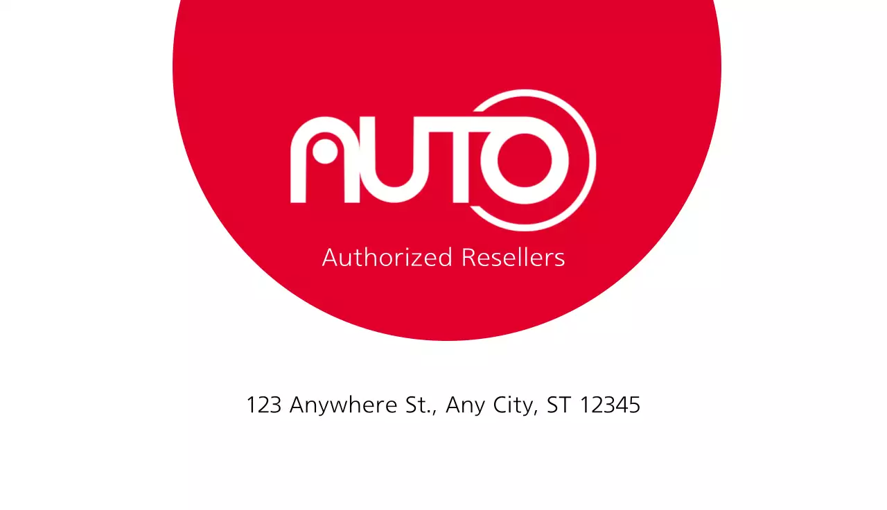 Authorized Reseller Business Card