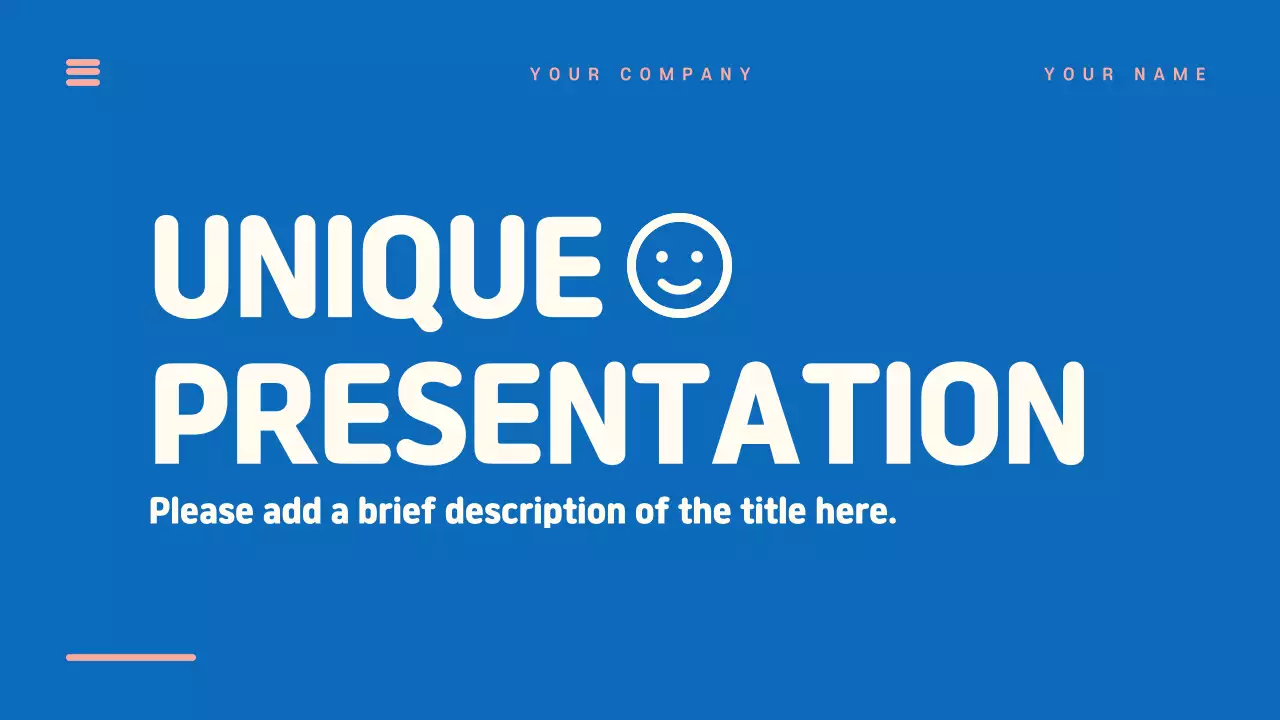 Blue Minimal Guide Presentation