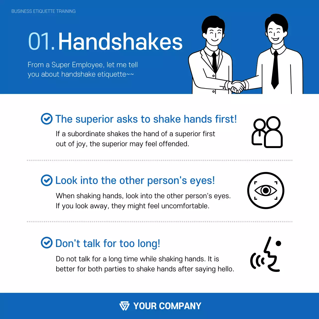 Blue Comic Employee Guide Instagram Carousel