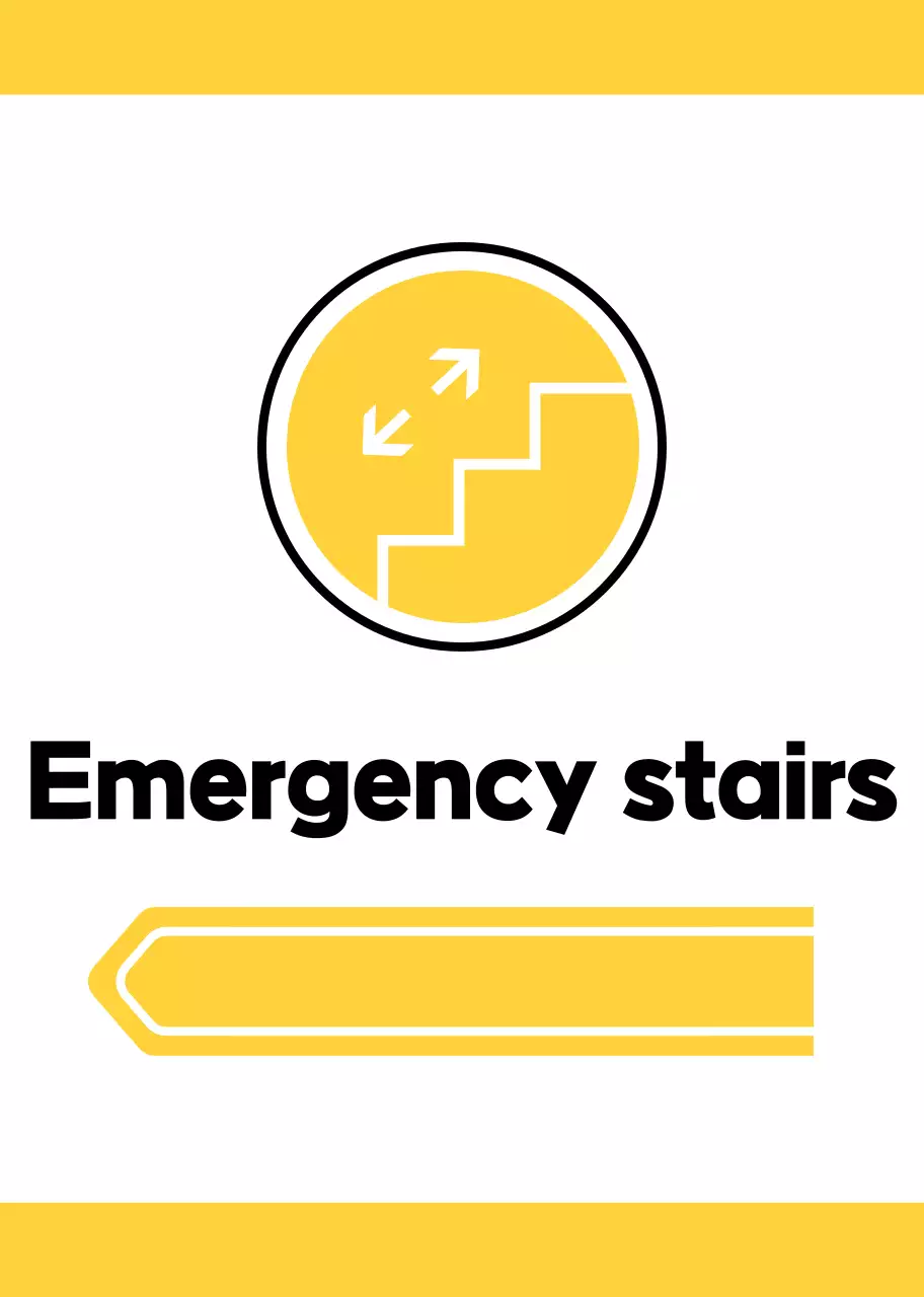 Untuk panduan lokasi dengan piktogram kuning dan hijau sederhana