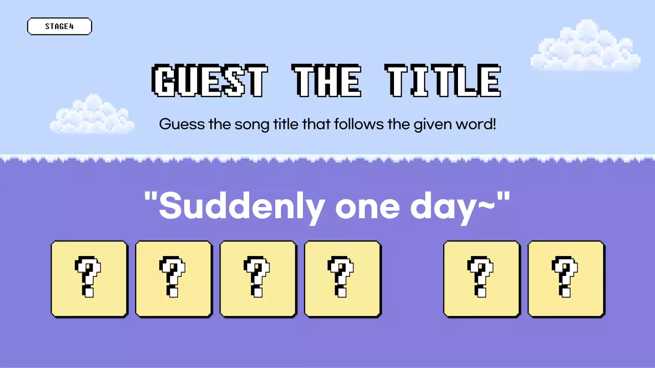 Blue Retro Quiz Event Presentation