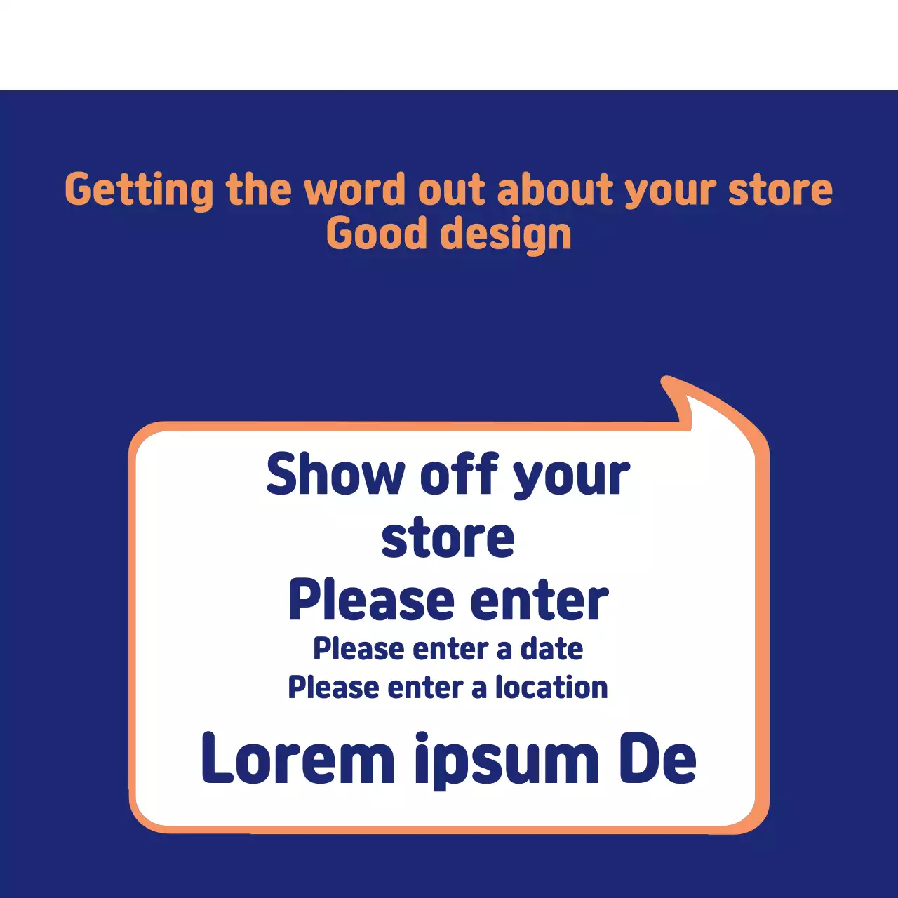 Blue Simple Store Promotion Banner