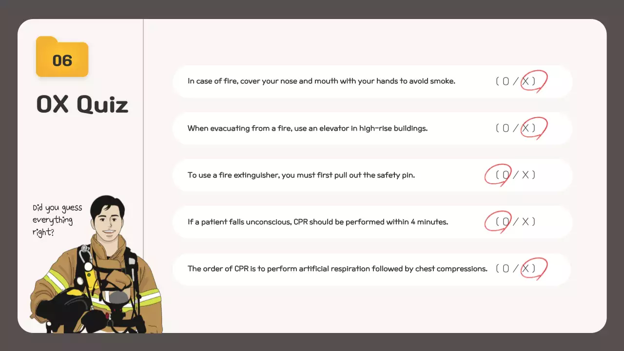 Grey Modern Fire Safety Guide Presentation