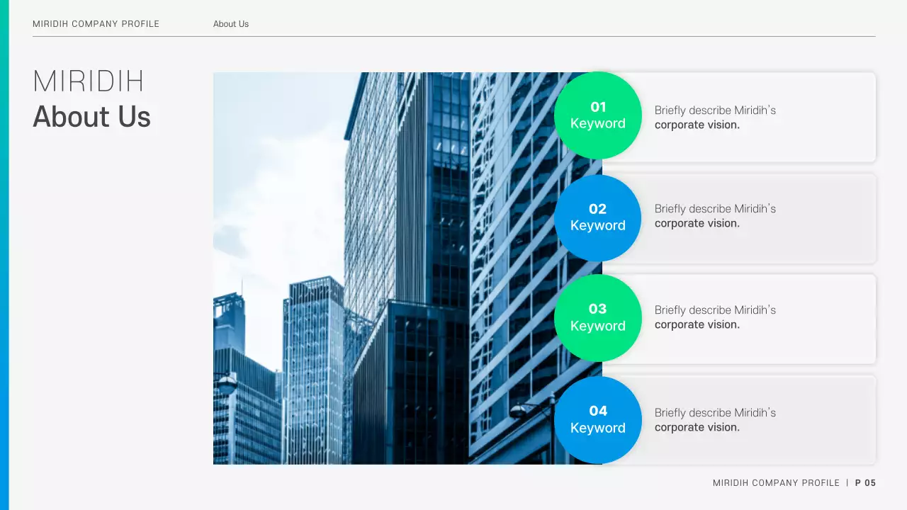 Blue Modern Company Profile Document Presentation