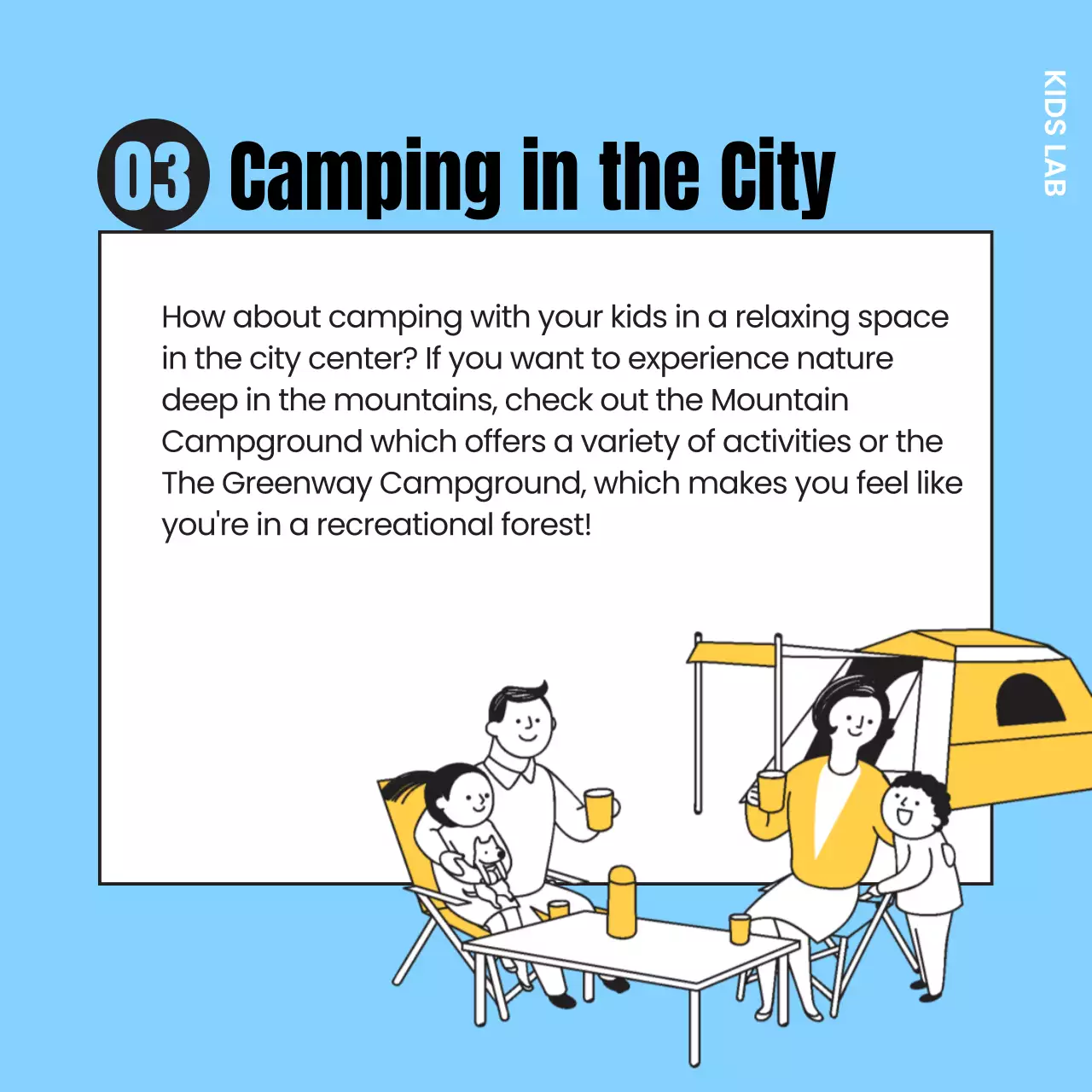 Yellow Minimal Family Event Guide Instagram Carousel