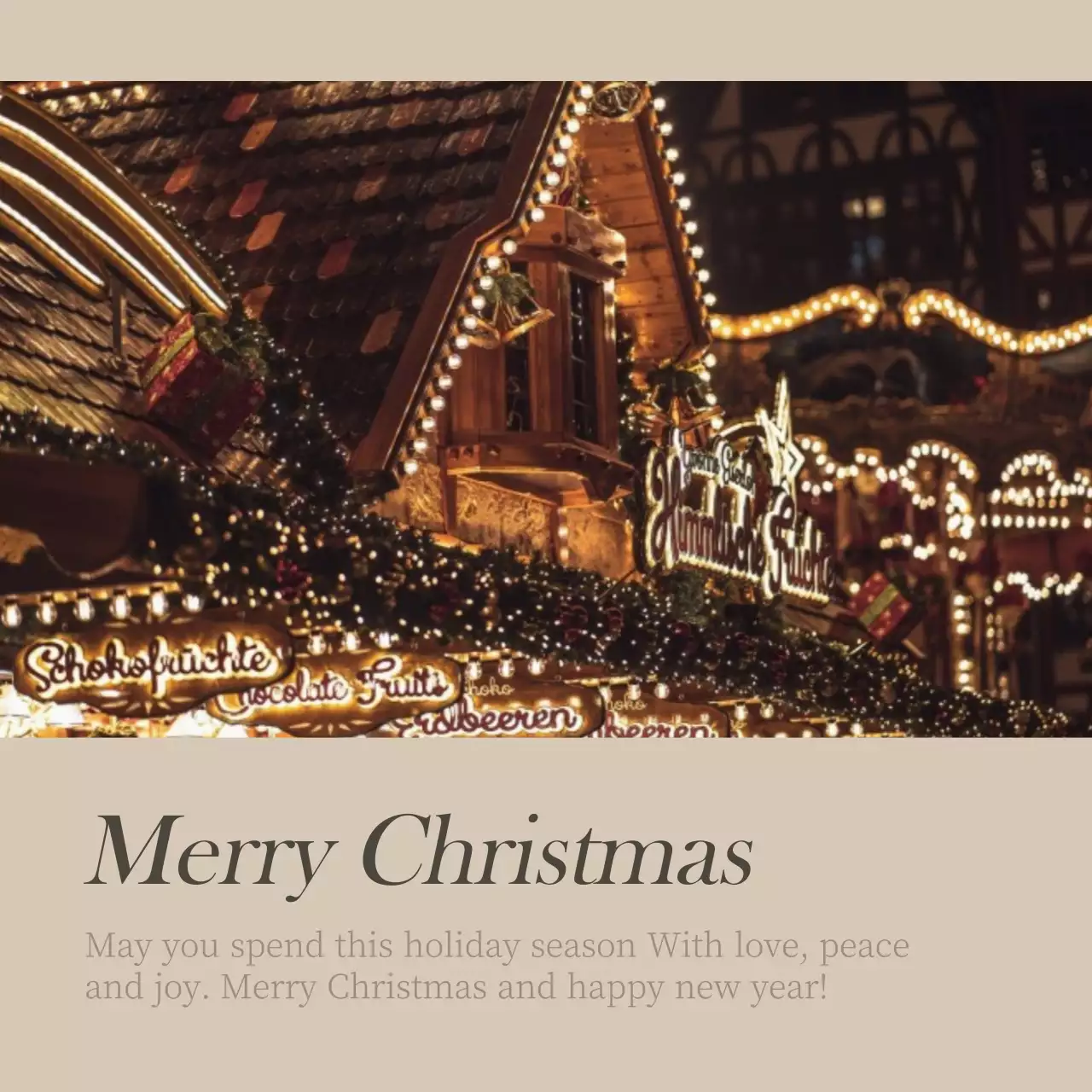 Conceito fotográfico emocional Natal em castanho