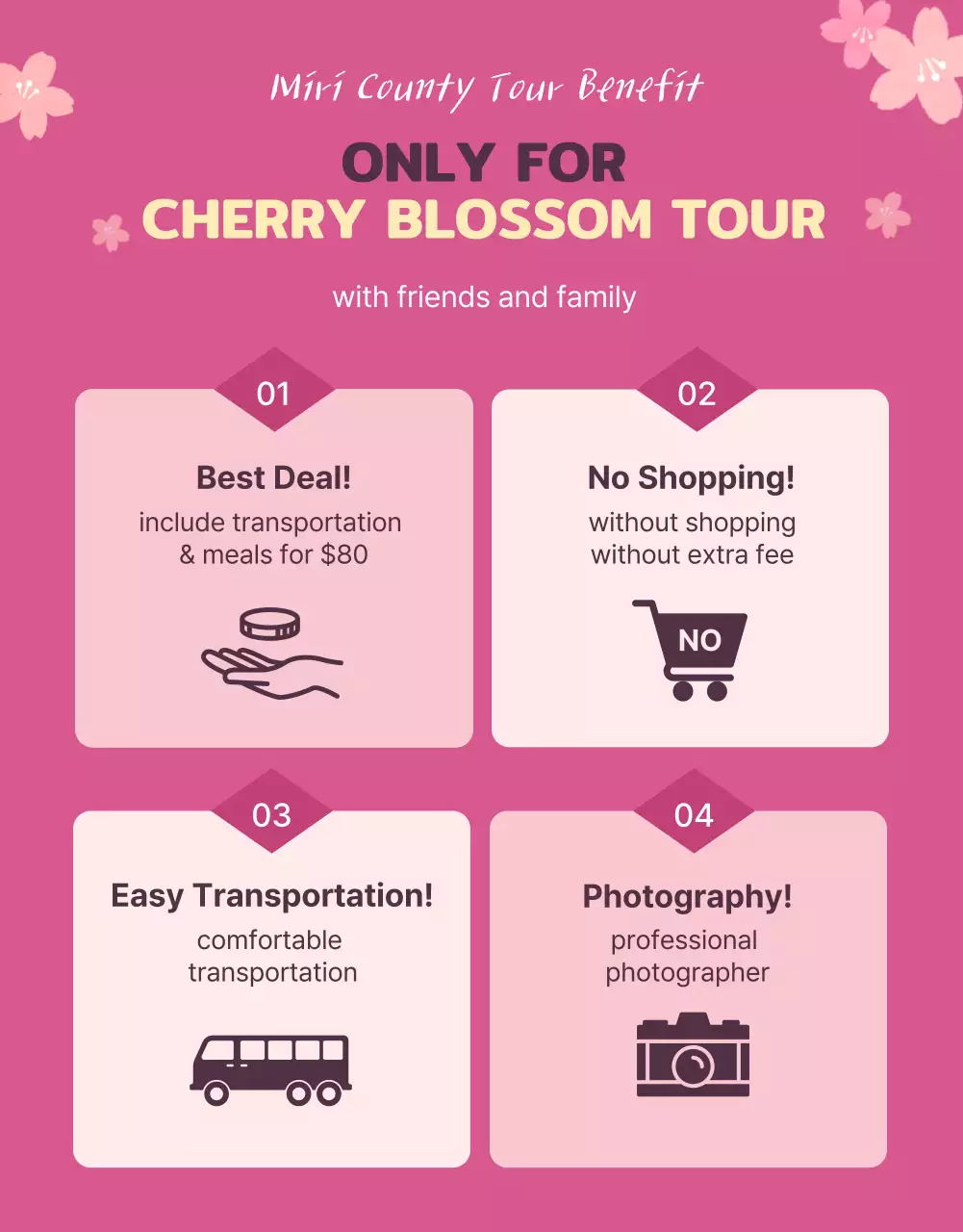 Pink Elegant Festival Promotion Poster