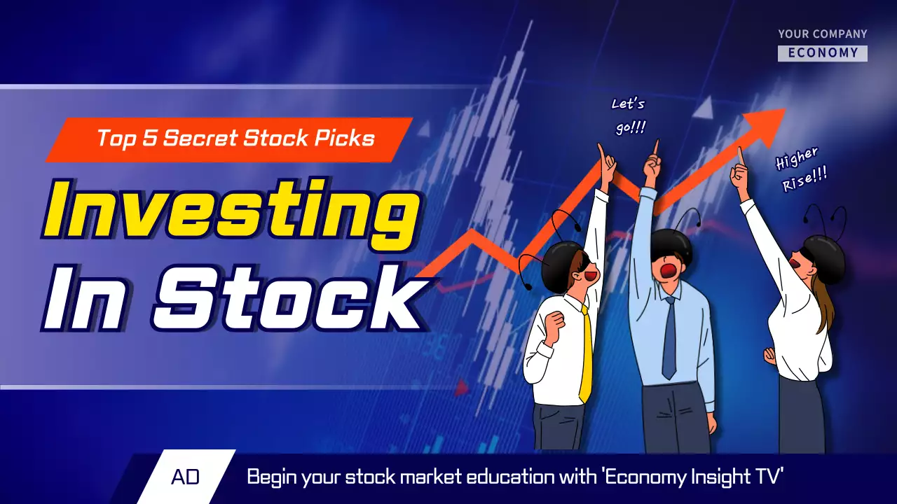 Blue Modern Stock Promotion YouTube Thumbnail