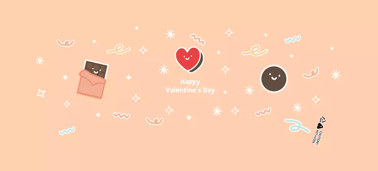 cốc giấy sô cô la màu hồng valentine dễ thương