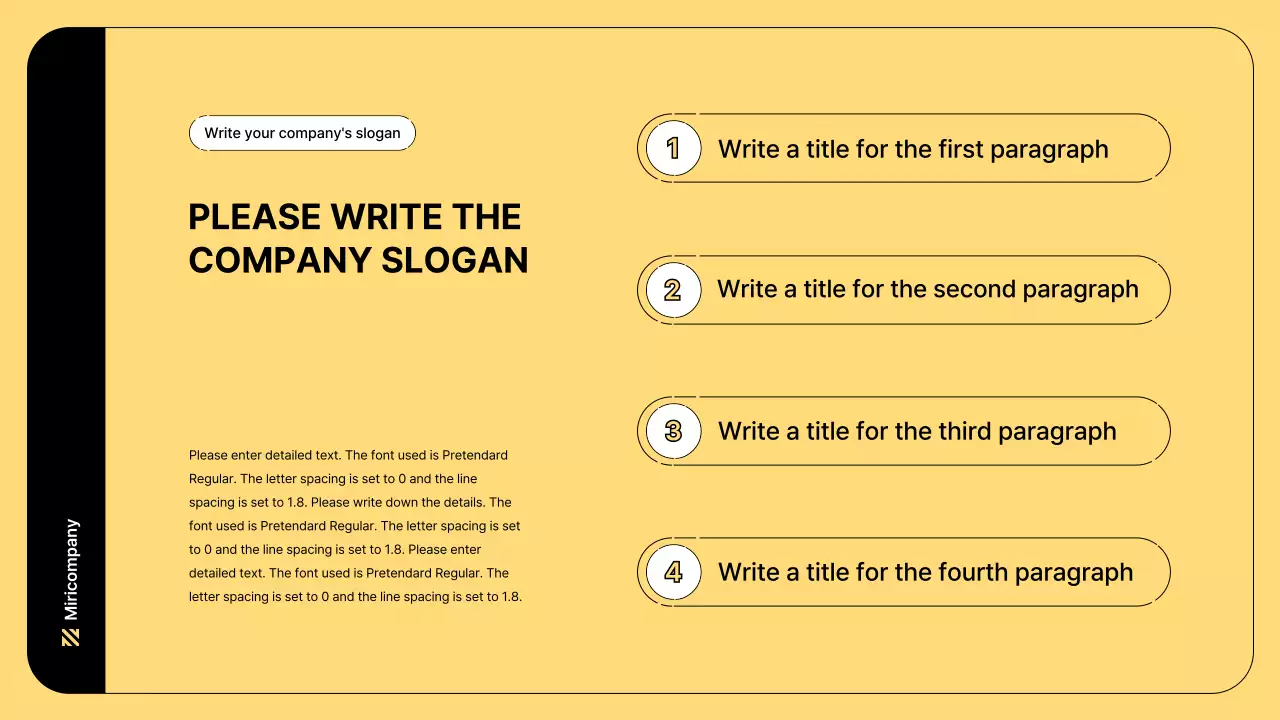 Yellow Minimal Business Presentation