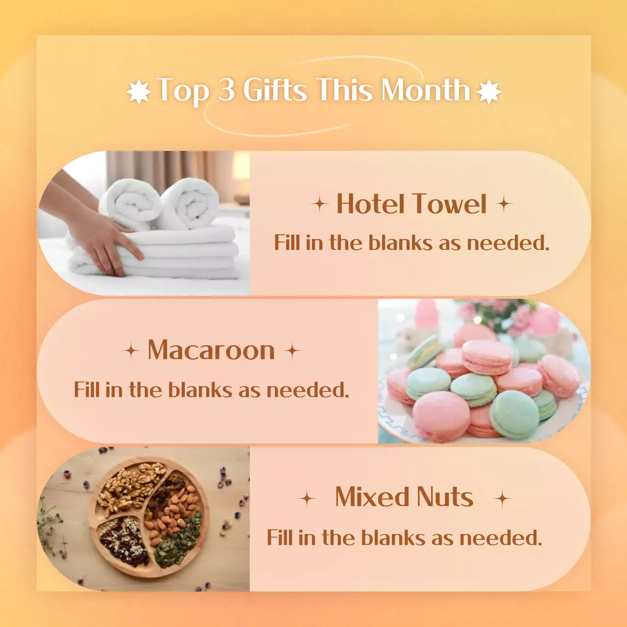 Orange Trendy Picks Promotion Instagram Carousel