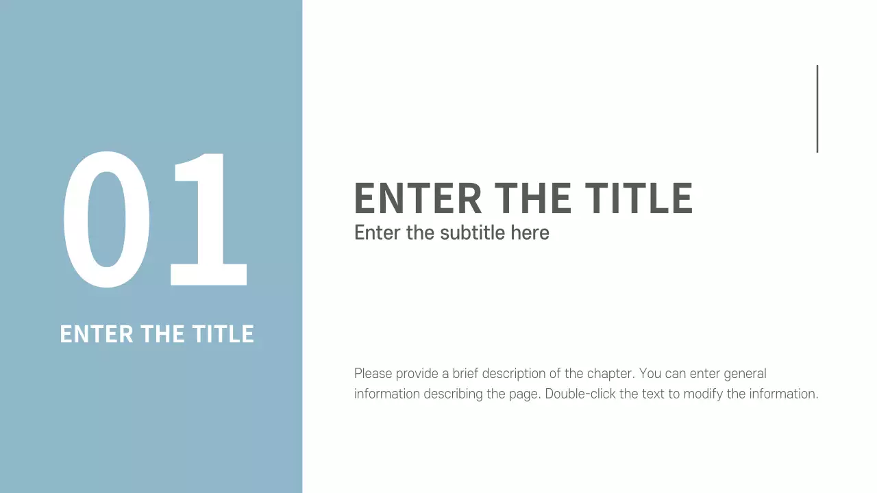 Blue Modern Project Guide Presentation
