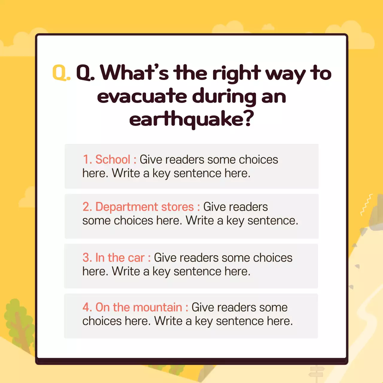 Blue Comic Earthquake Test Instagram Carousel