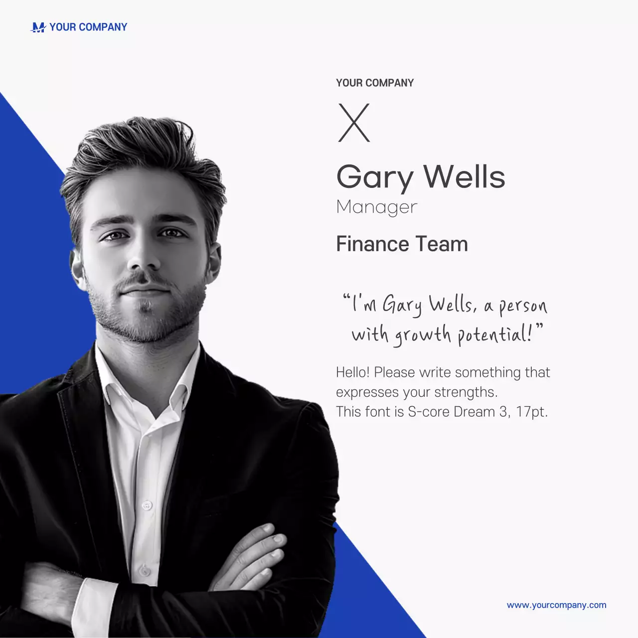 Blue Business Card News