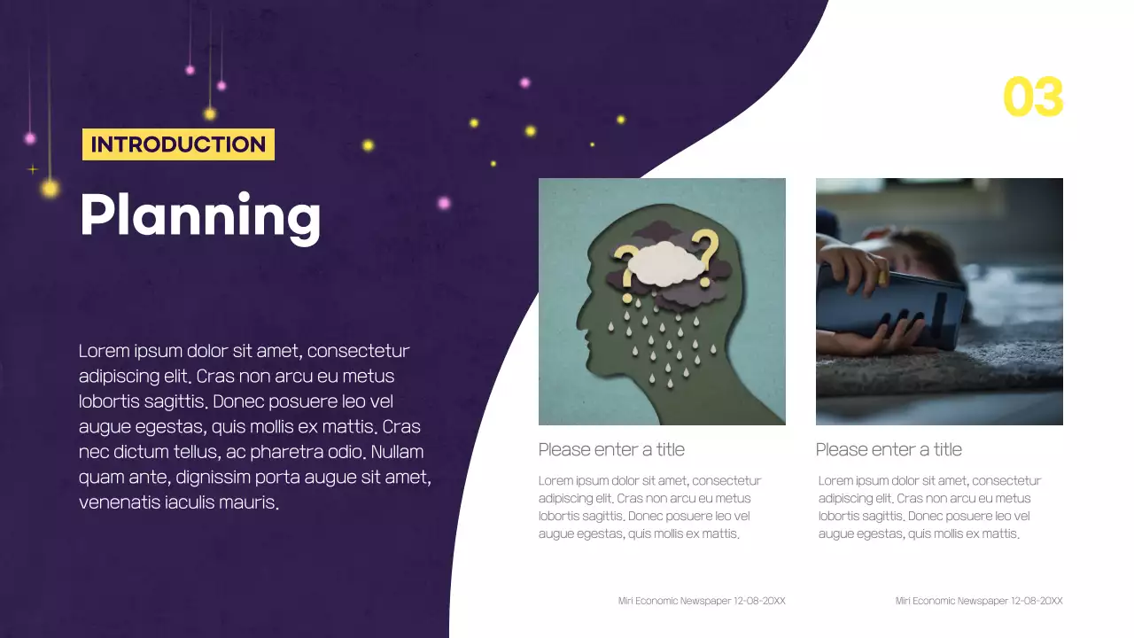 Purple Creative Musical Proposal Pitch Presentation