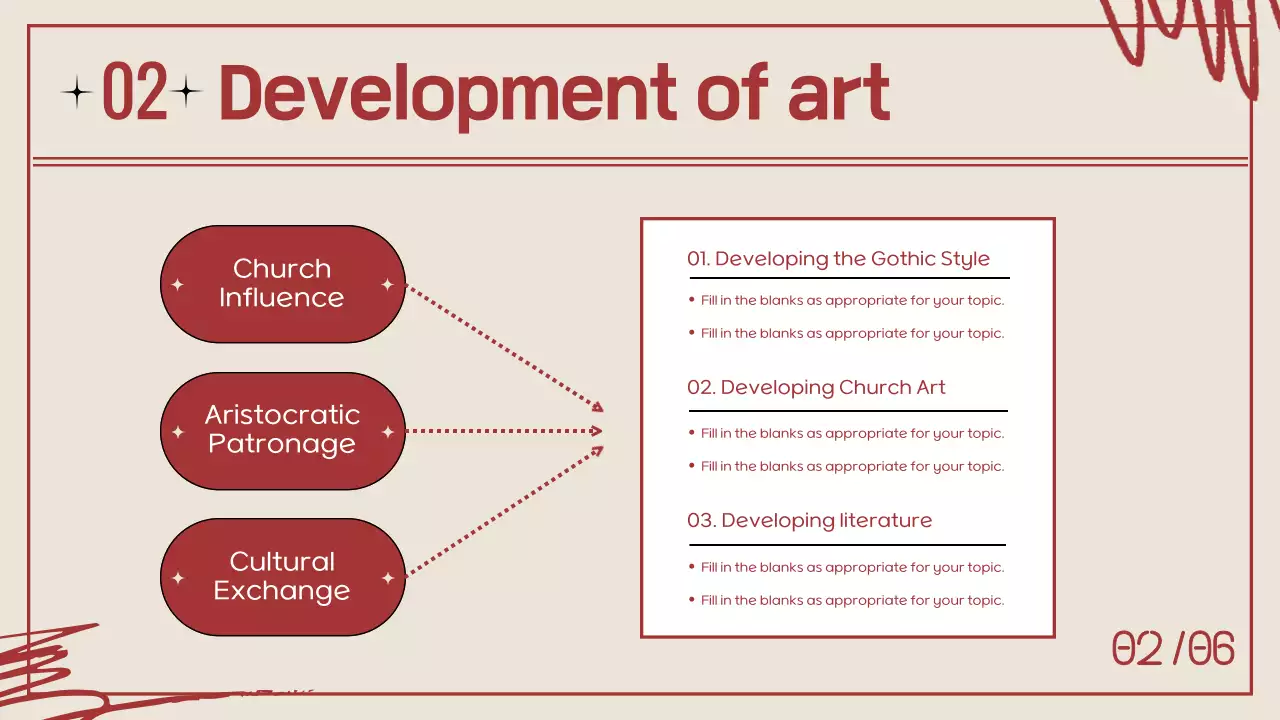 베이지 중세 미술 과정 프레젠테이션