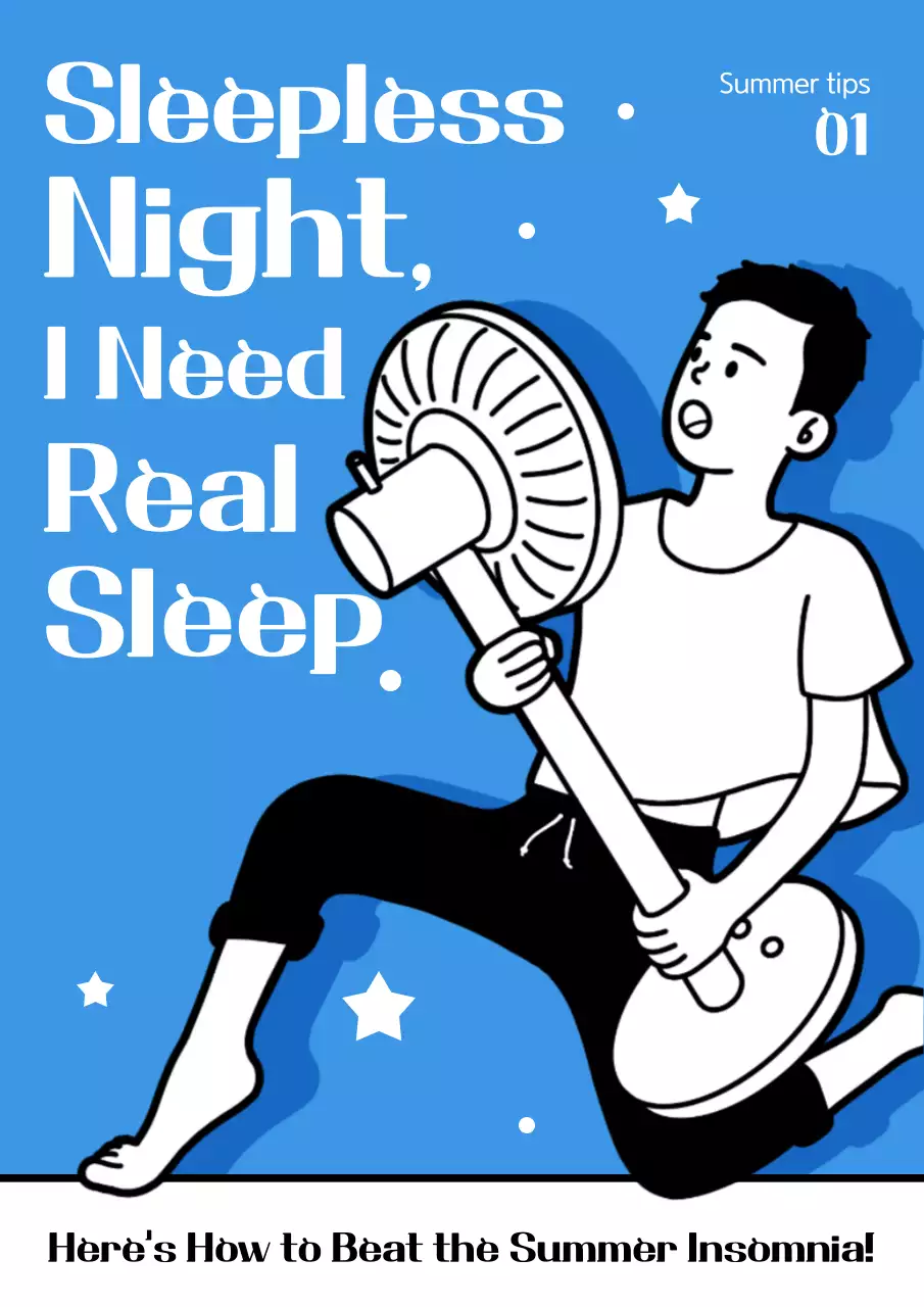 블루코믹 불면증 가이드 포스터