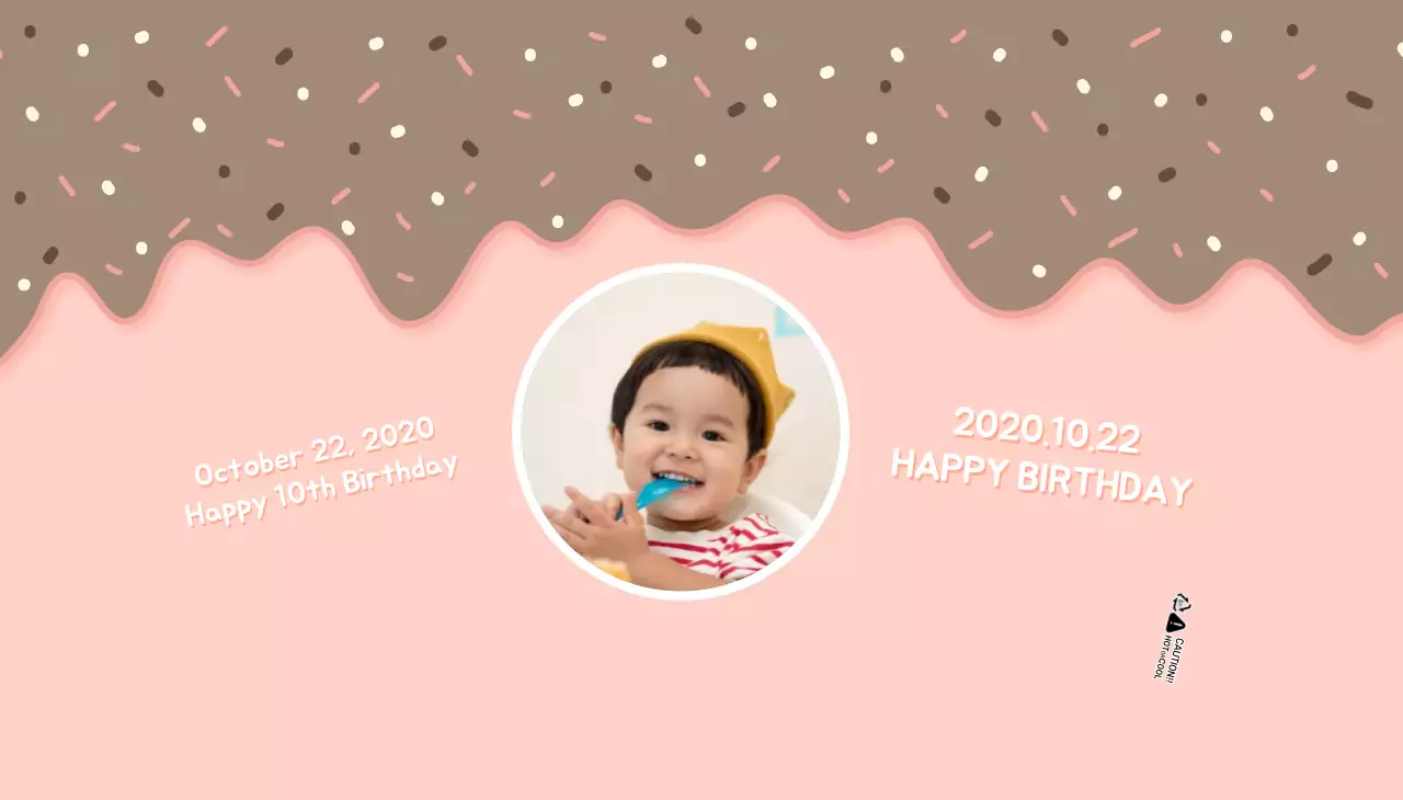 Pink Cute Ice Cream Happy Birthday Paper Cups