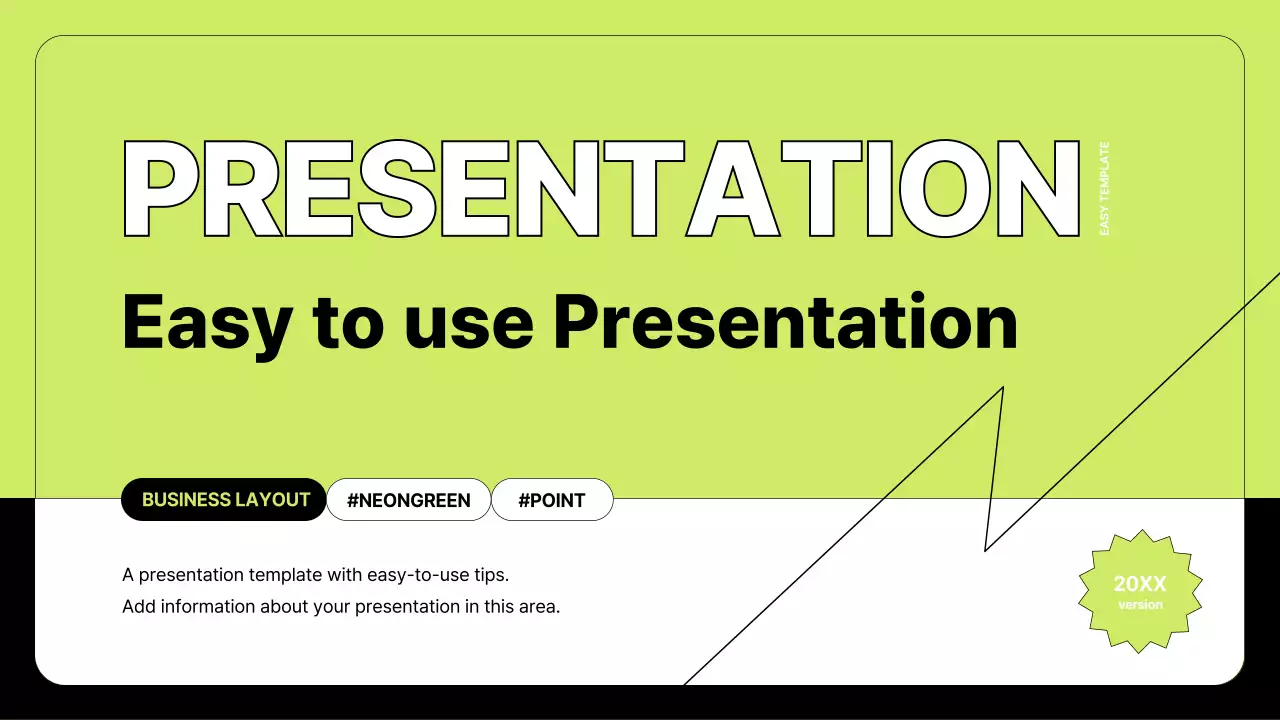 네온 모던 가이드 프레젠테이션