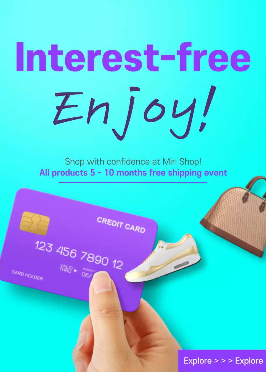 Poster Promosi Penjualan Modern Ungu