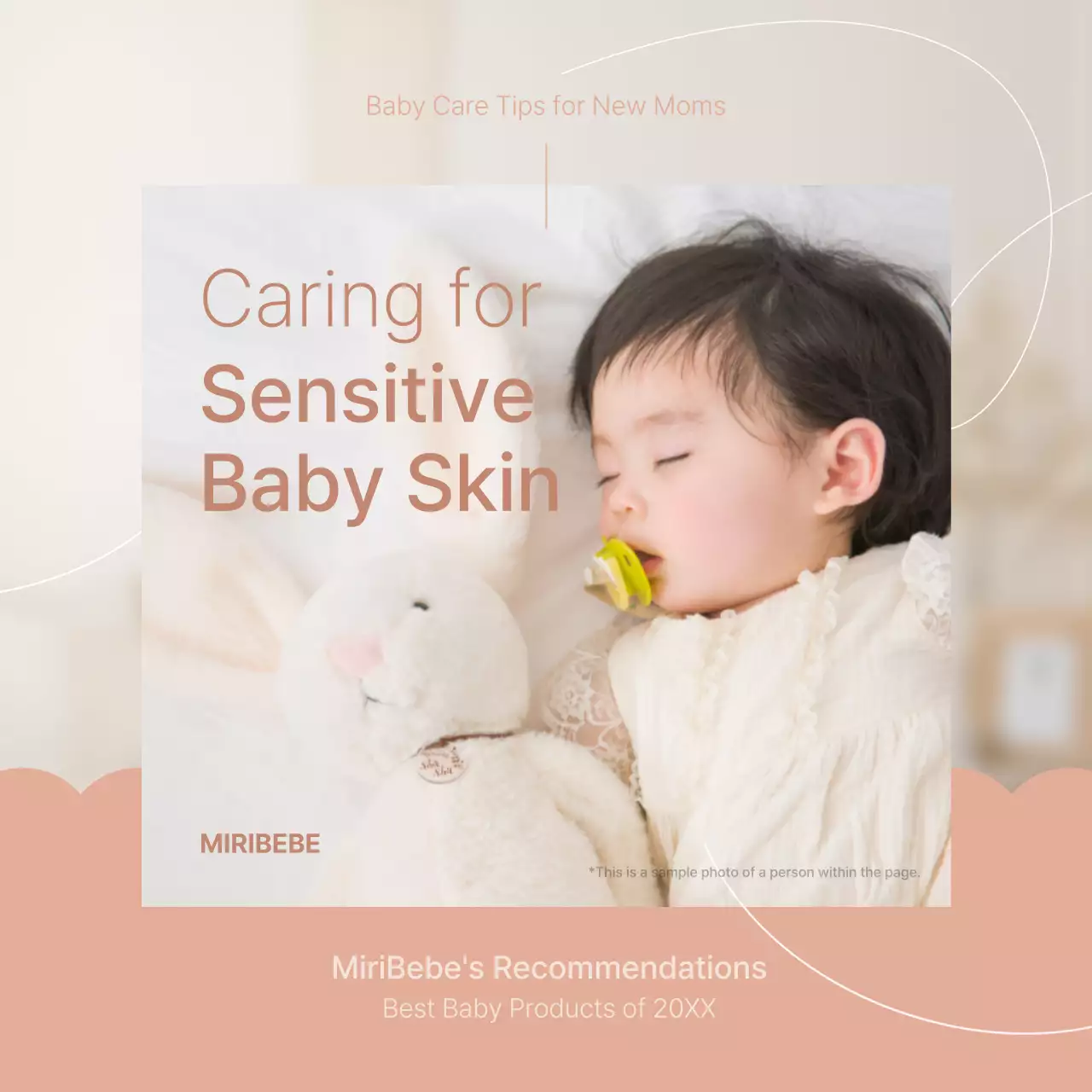 How to care for sensitive pink and beige baby skin