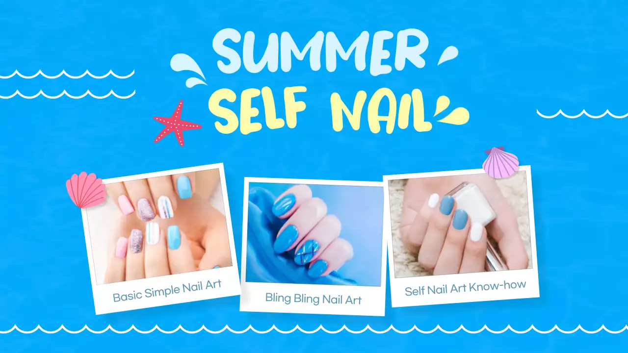 Summer nail art tips for blue tones revealed