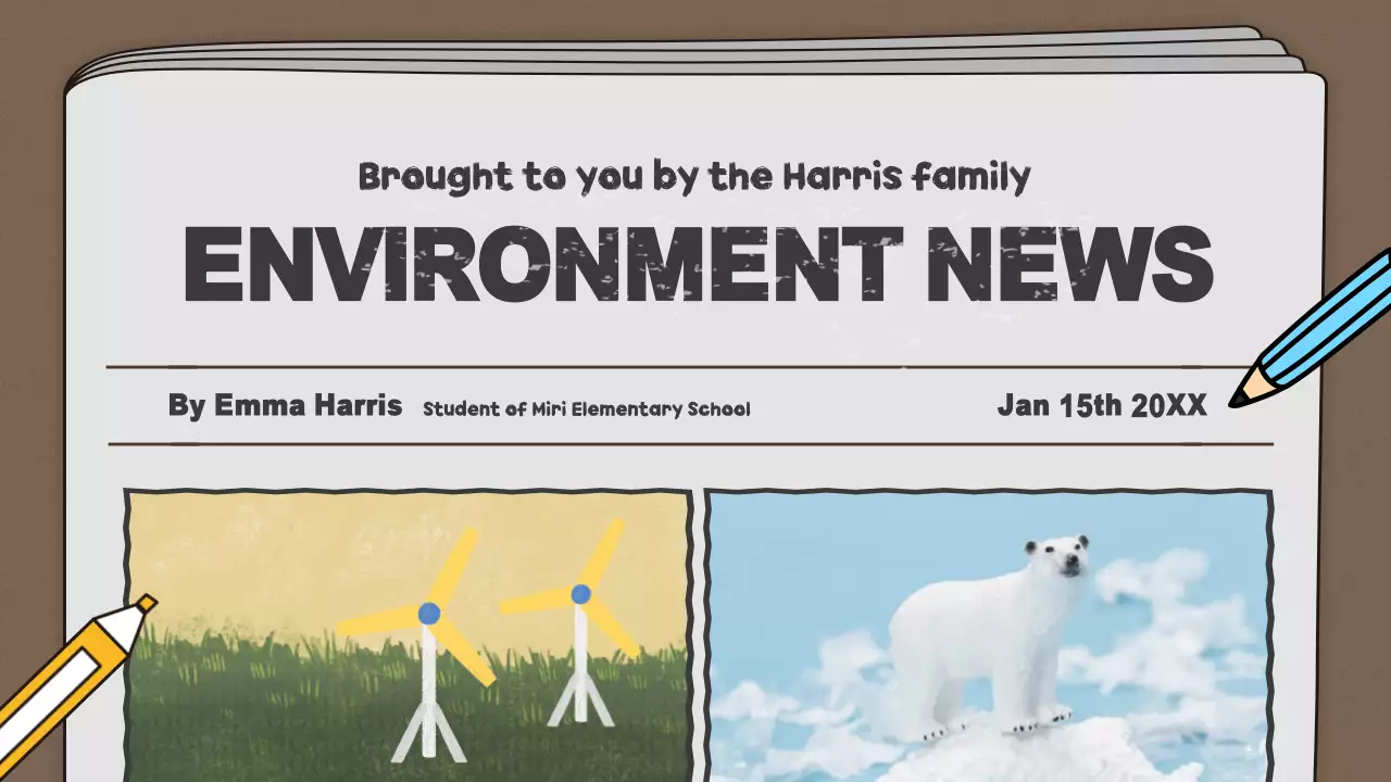 Brown Simple Environment Newsletter Presentation