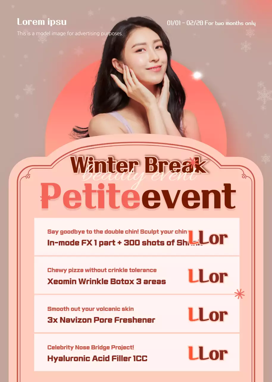 Acara mungil yang terinspirasi dari liburan musim dingin dengan warna cokelat dan aprikot