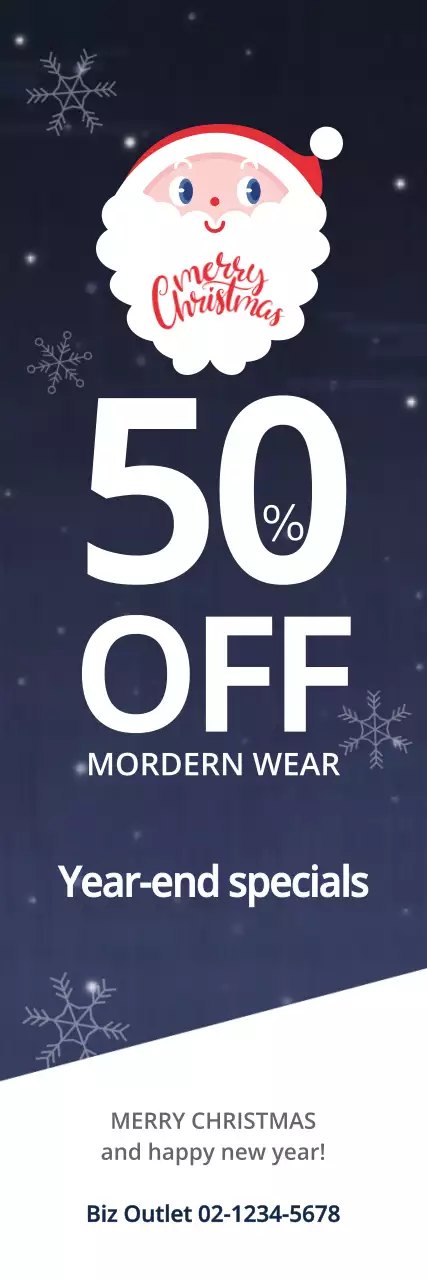 Faixa promocional de Natal moderna da Marinha