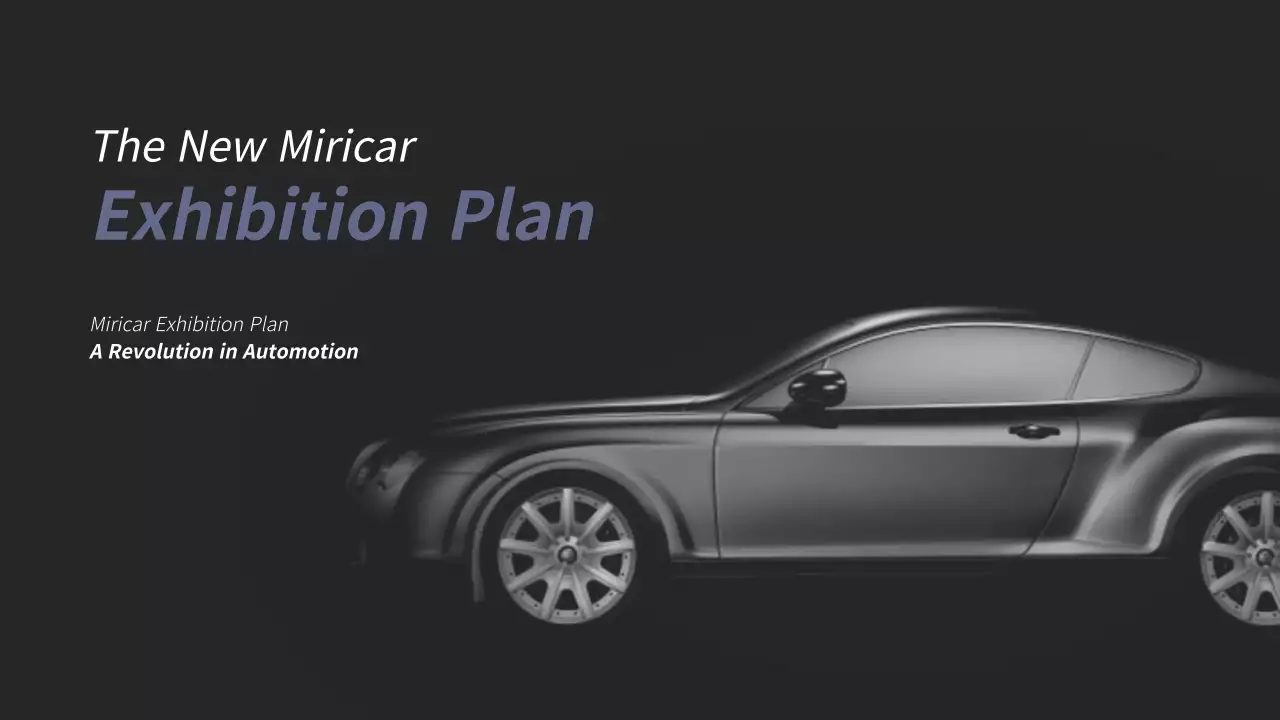 Automobile Exhibition Plan Template