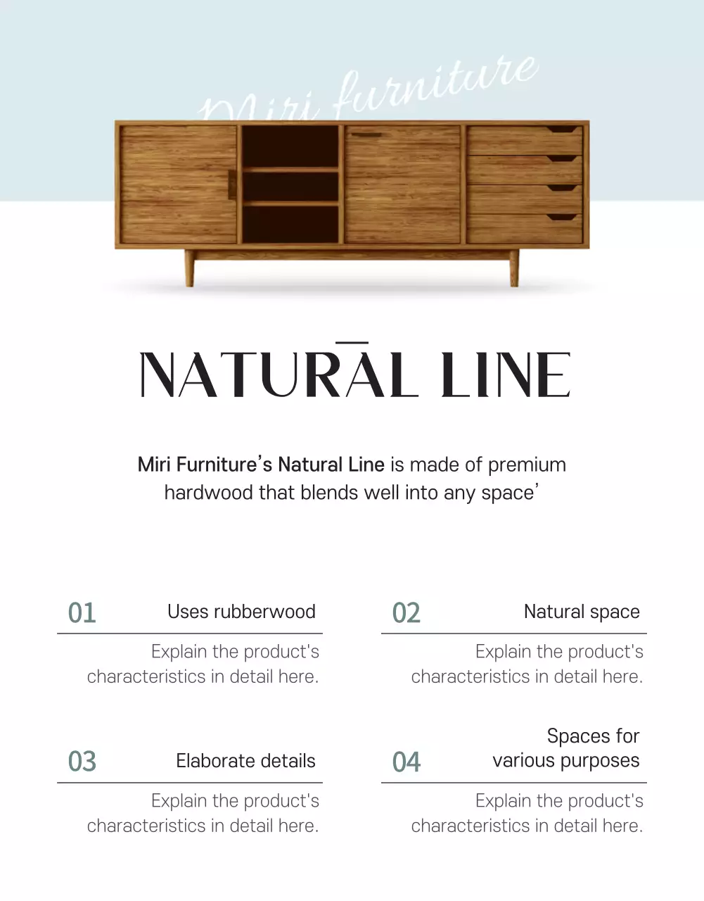 Brown Minimal Furniture Promotion Poster