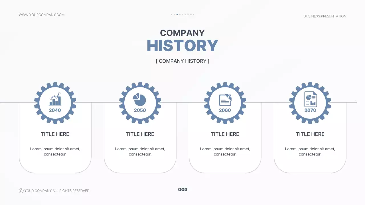 블루 모던 비즈니스 프레젠테이션