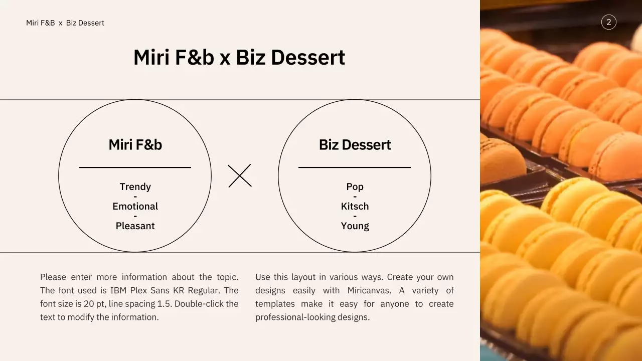 Yellow and pastel dessert brand collaboration proposal