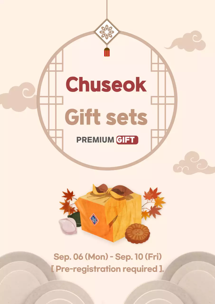 Poster bộ quà tặng Chuseok truyền thống