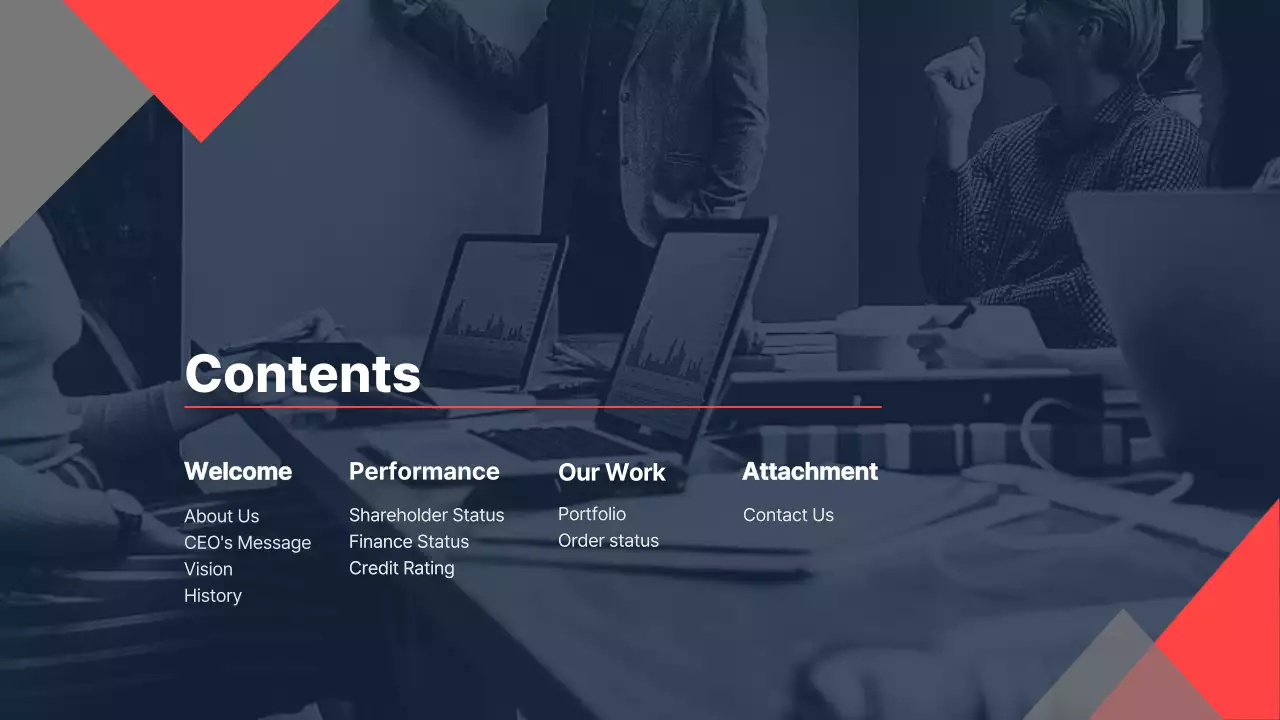 Navy Modern Business Presentation