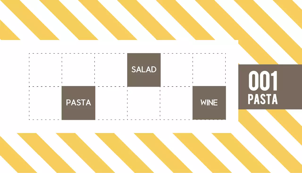 Yellow Minimal Restaurant Promotion Business Card