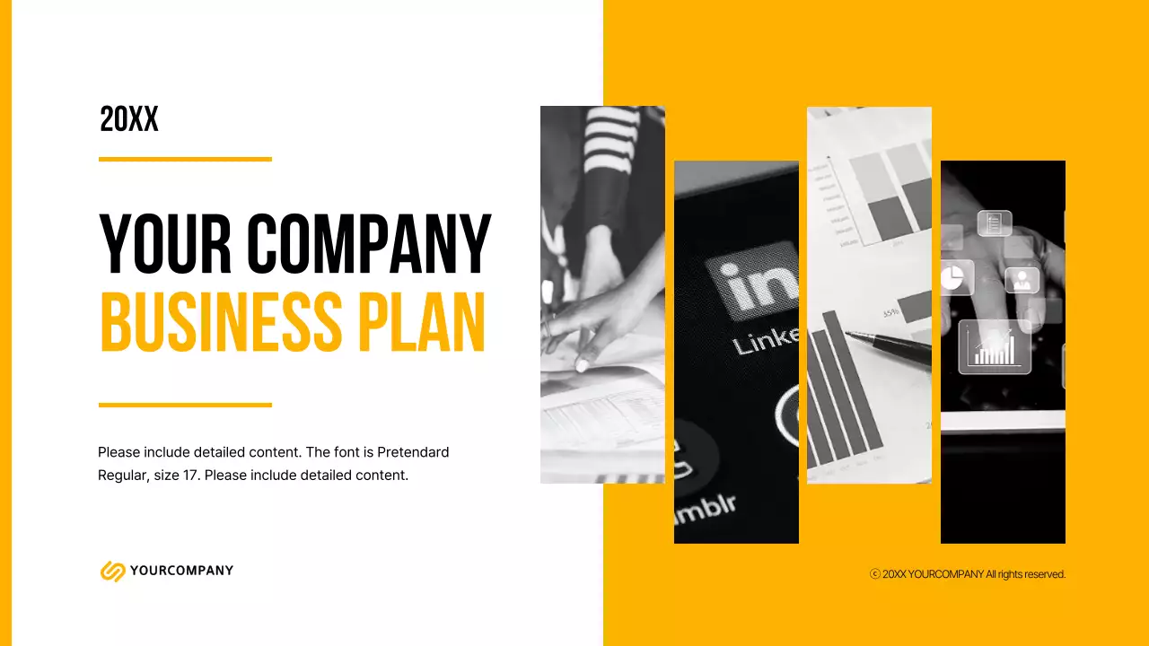 Yellow Modern Business Plan Document Presentation