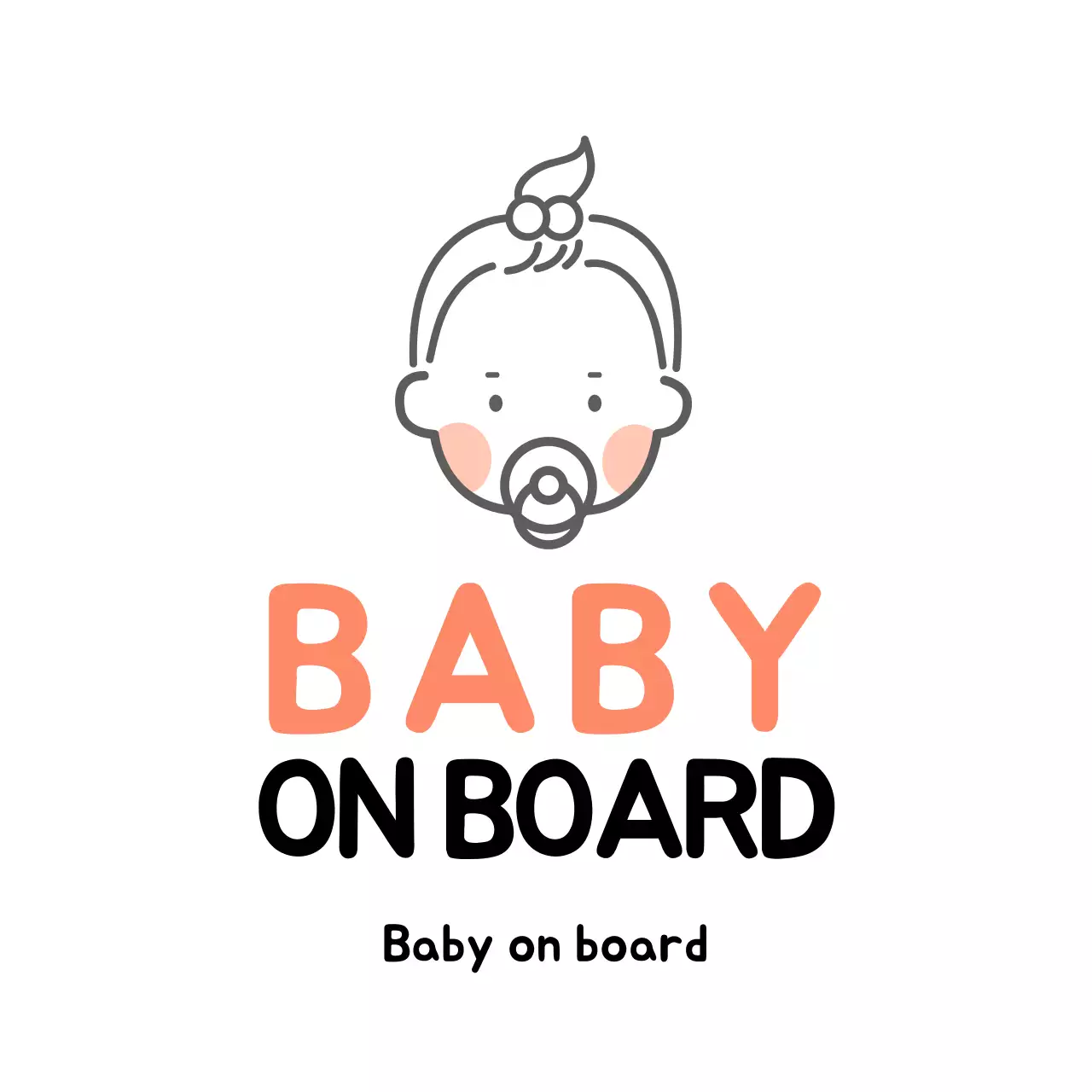 Baby Carrier Car Magnet